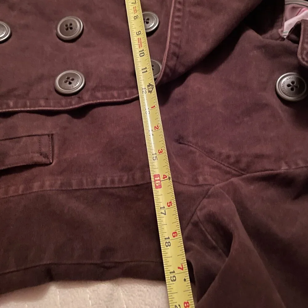 Rare VTG American Eagle Tailored Fit Chocolate Button Up Cotton Jacket / Shacket - Picture 16 of 16
